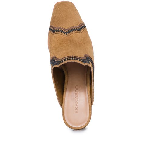 BERNARDO FOOTWEAR BERNARDO FOOTWEAR BROOKLYN EMBROIDERED MULE