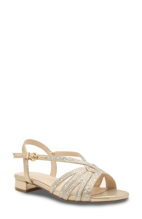 Quest Ankle Strap Sandal in Champagne