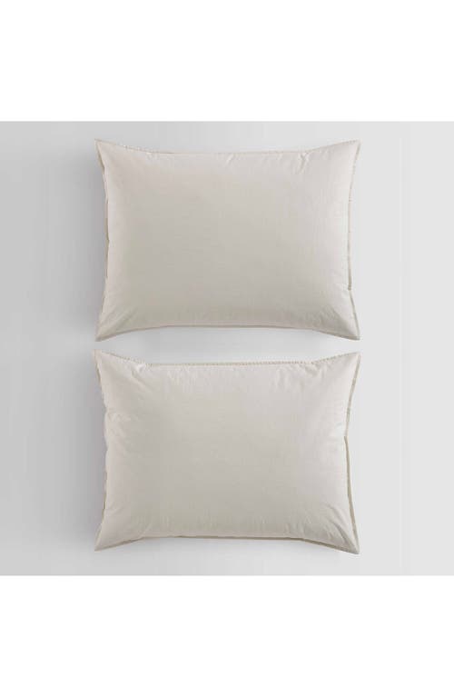 Calvin Klein Washed Percale Duvet & Shams Set In Beige/tan