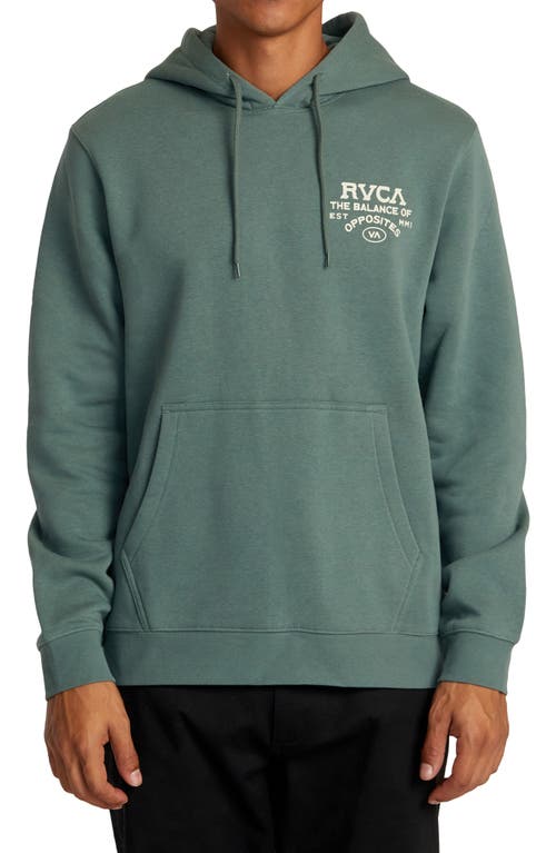 Shop Rvca Plein View Graphic Hoodie In Jade