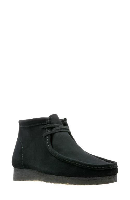 Clarks(r) Wallabee Chukka Boot Black Suede at Nordstrom,