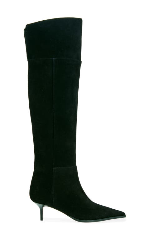 Shop Aeyde Zsazsa Knee High Boot In Black