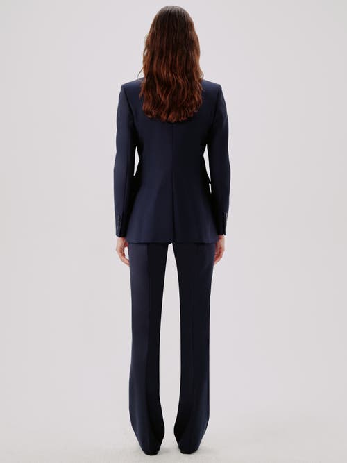 Shop Another Tomorrow Single Button Jacket In Navy