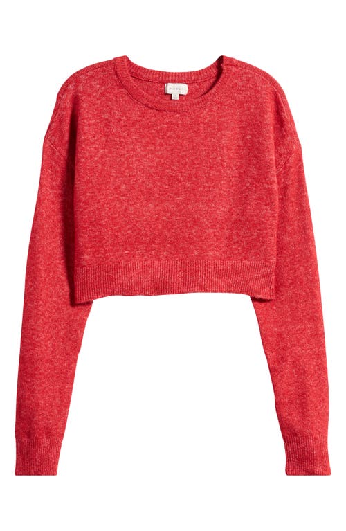 Shop Pacsun Iris Crewneck Crop Sweater In Emboldened