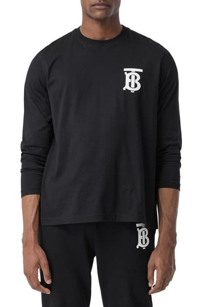 BURBERRY ATHERTON TB MONOGRAM LOGO GRAPHIC TEE,8024600