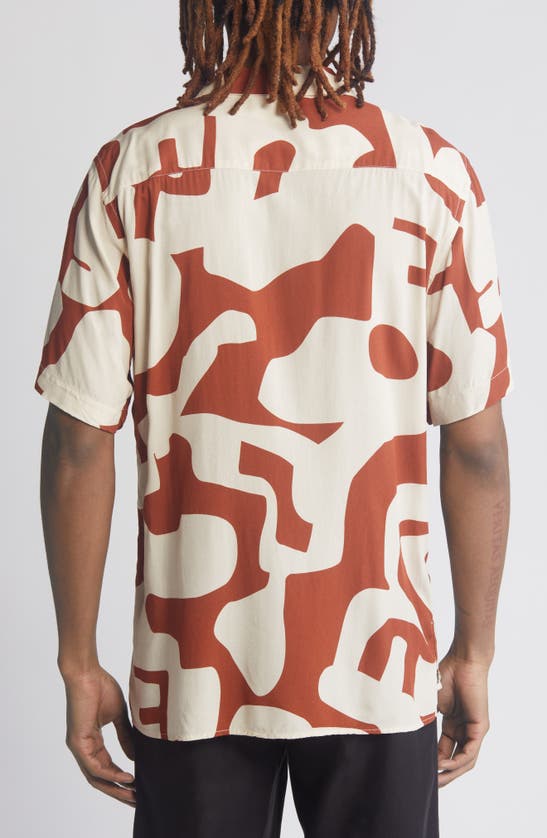 Shop Oas Russet Puzzlotec Camp Shirt In Red