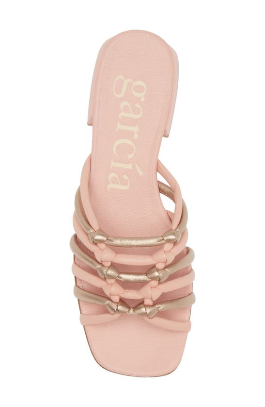 Shop Pedro Garcia Elmar Water Resistant Slide Sandal In Parfait-rose Gold Accent