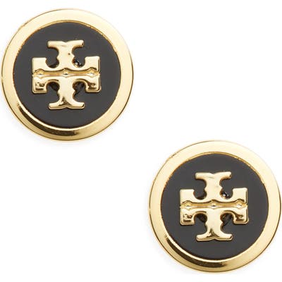 Tory Burch Logo Stud Earrings