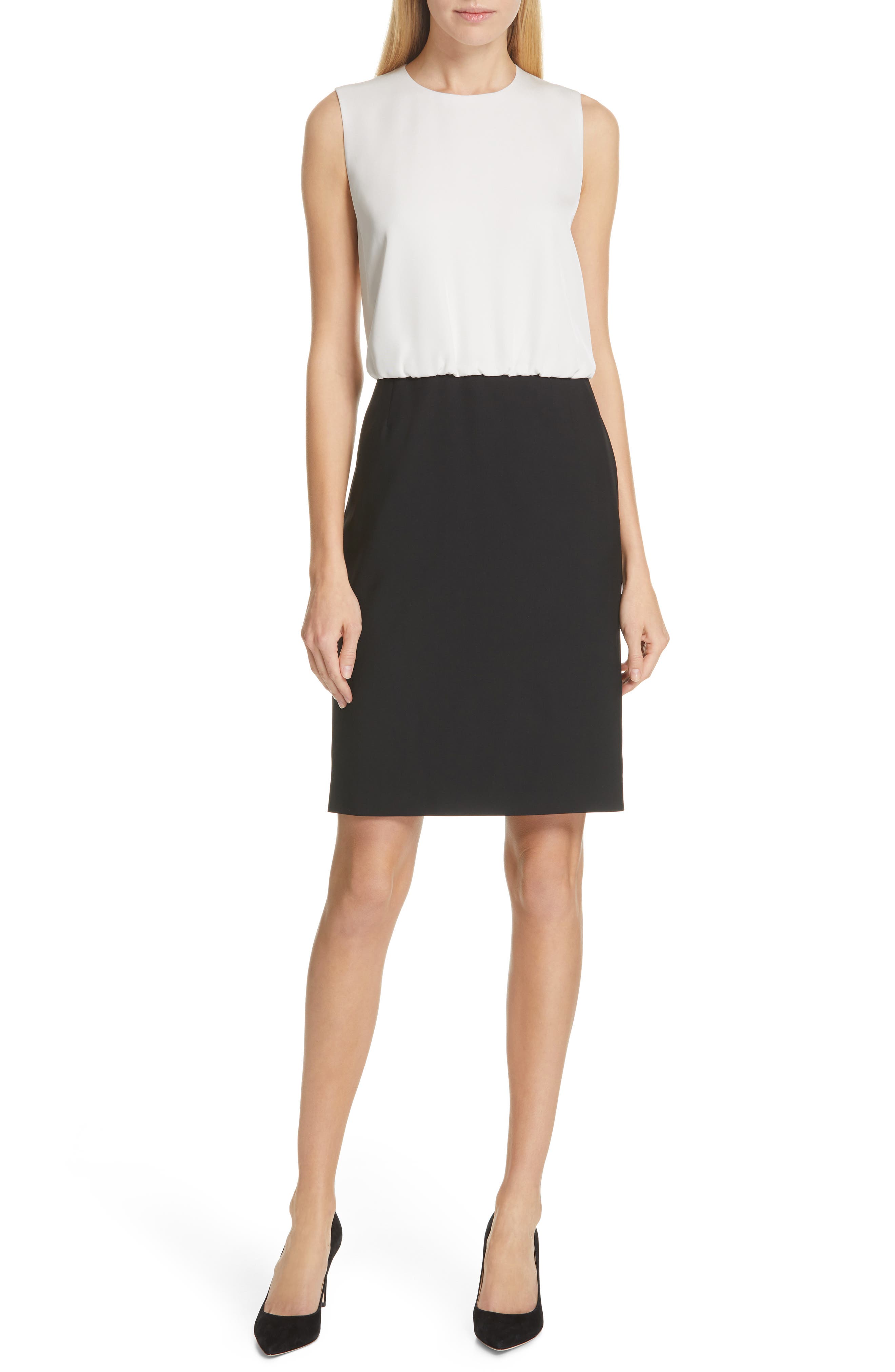 Boss Domona Colorblock Sheath, Black