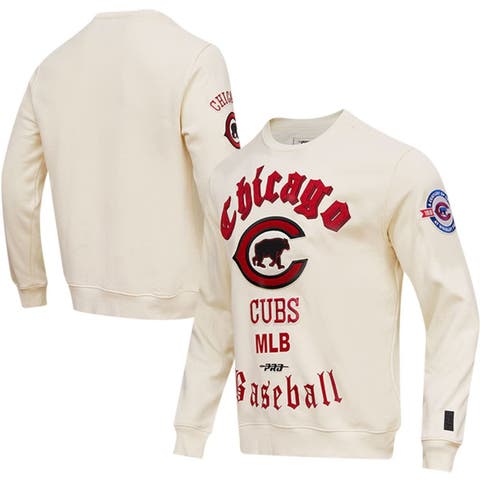 Women's Chicago Cubs Soft as a Grape Red Maternity Baseball Long Sleeve  T-Shirt