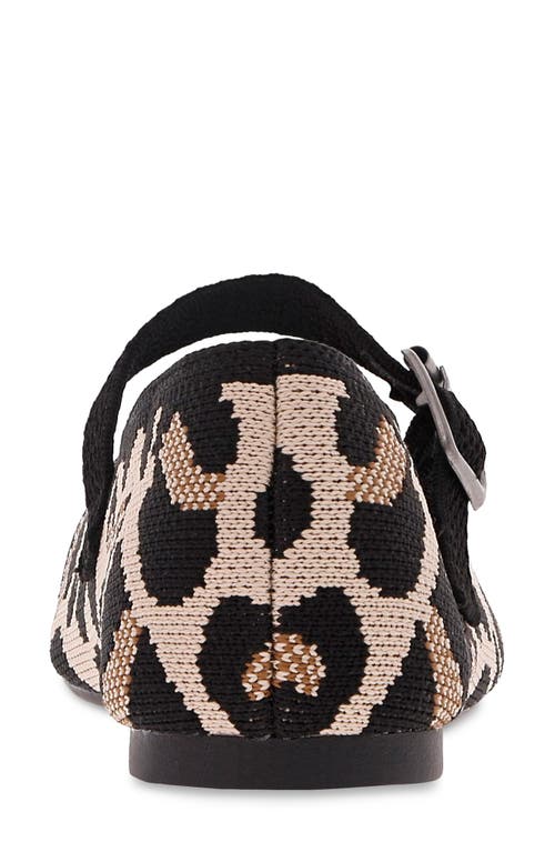 Mia Brita Mary Jane Flat In Leopard Print