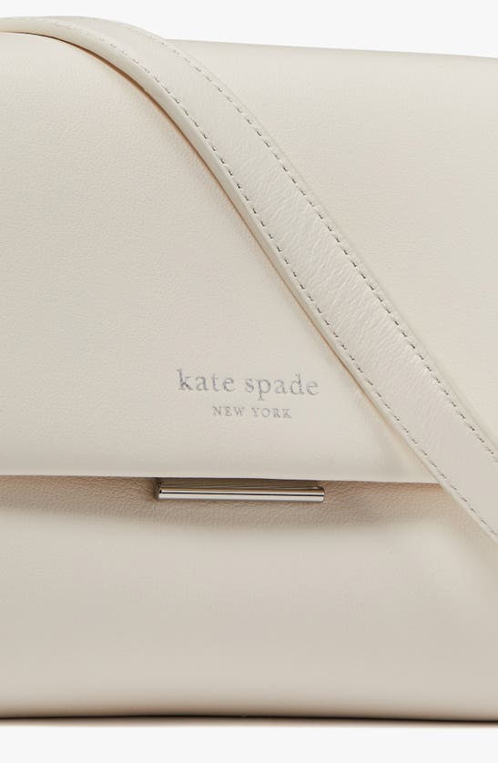 Shop Kate Spade Grace Smooth Leather Convertible Shoulder Bag In Cream.