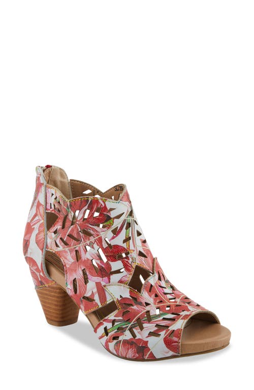 Shop L'artiste By Spring Step Icon Fleur Sandal In Red Multi