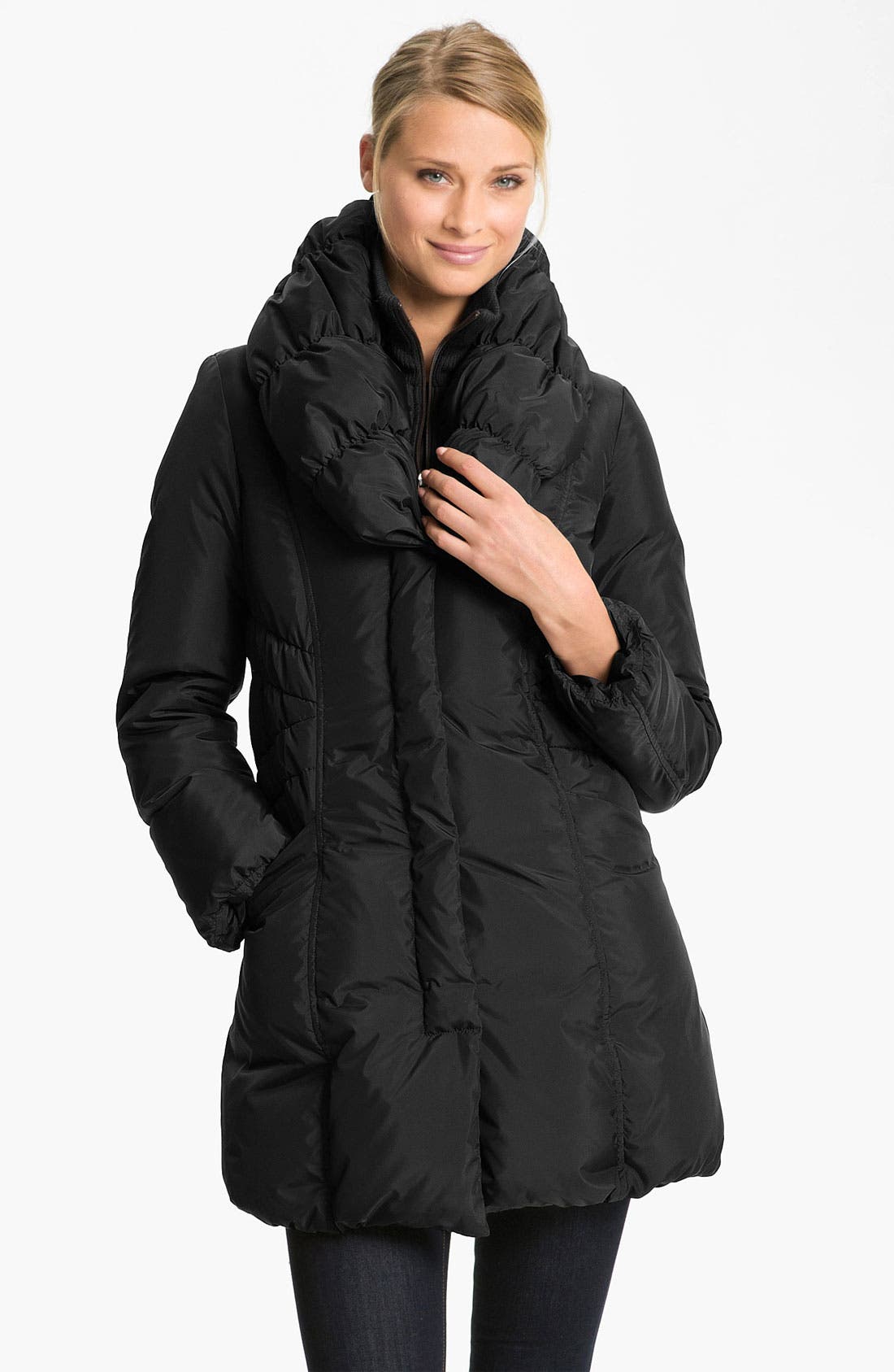 Tahari 'Adelle' Pillow Collar Coat (Nordstrom Exclusive) Nordstrom