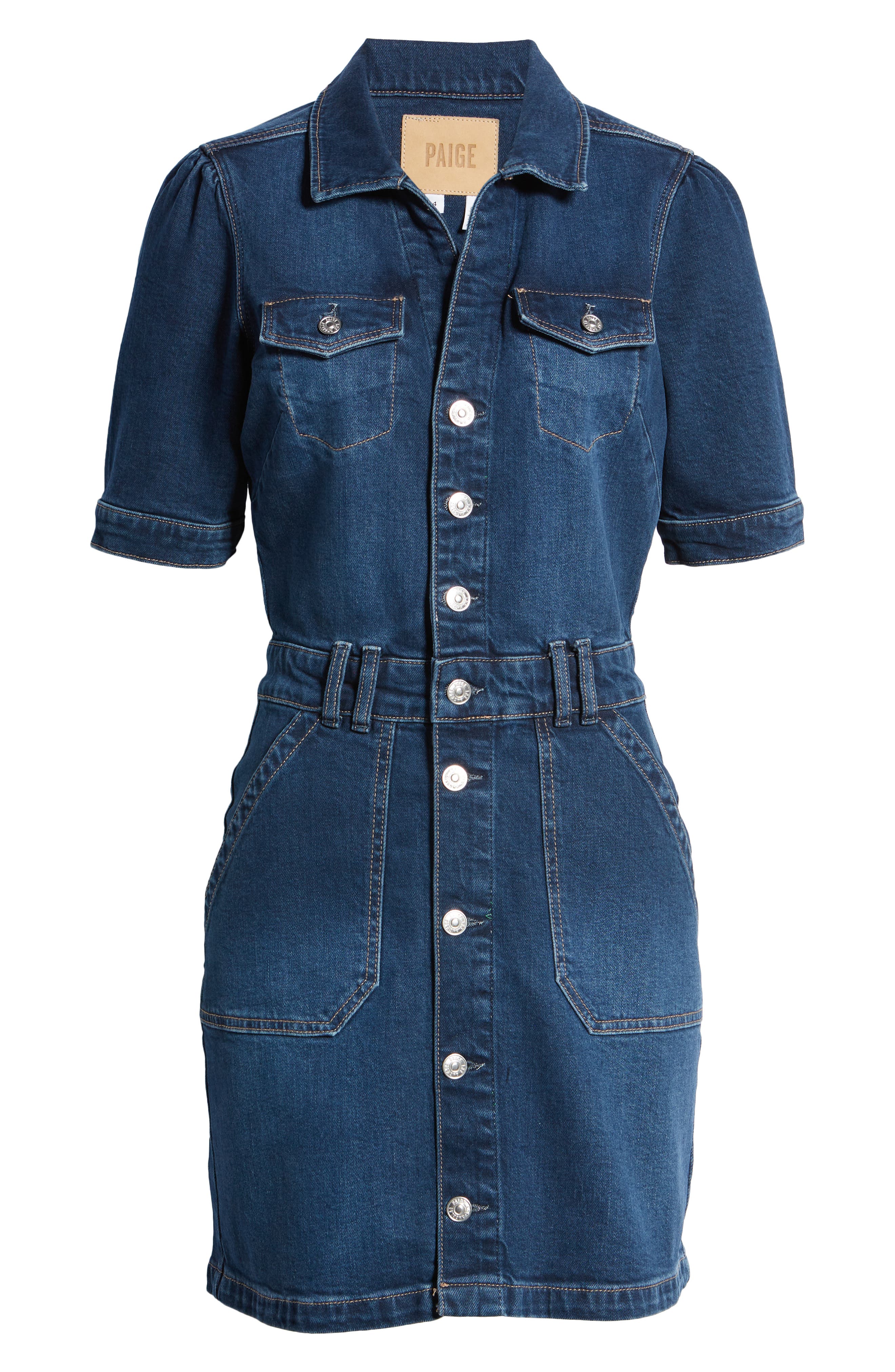 PAIGE Mayslie Button-Up Stretch Denim 