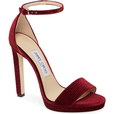Jimmy Choo Misty Platform Sandal - Burgundy
