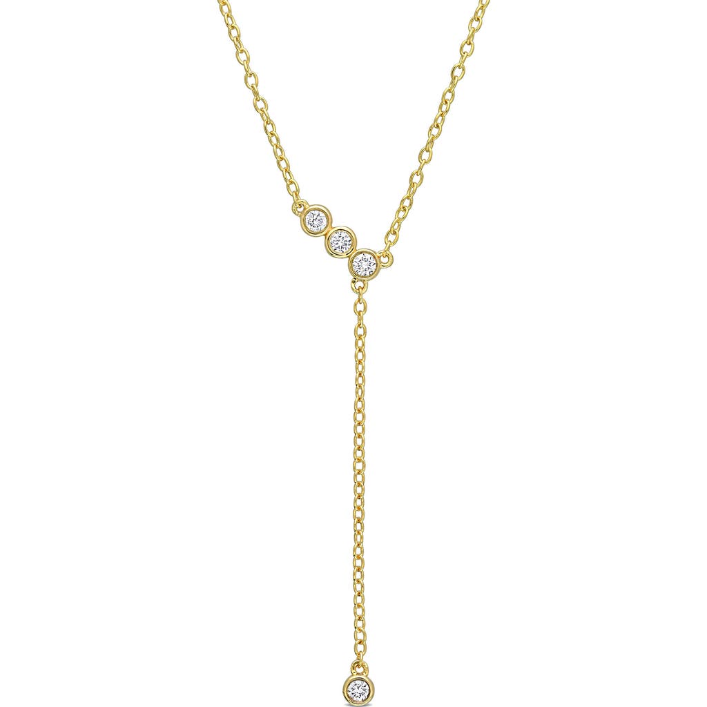 Created Forever Lab Grown Diamond Lariat Necklace In Gold