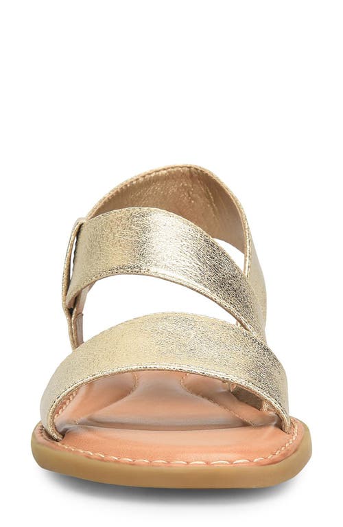 B O C By Børn Kacee Slingback Sandal In Champagne Metallic
