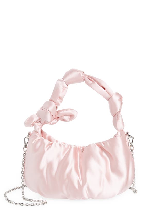 TOPSHOP KNOTTED SATIN CROSSBODY BAG