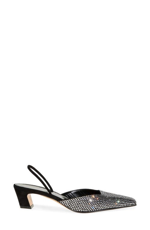 Shop Khaite Roosevelt Embellished Slingback Pump In Black