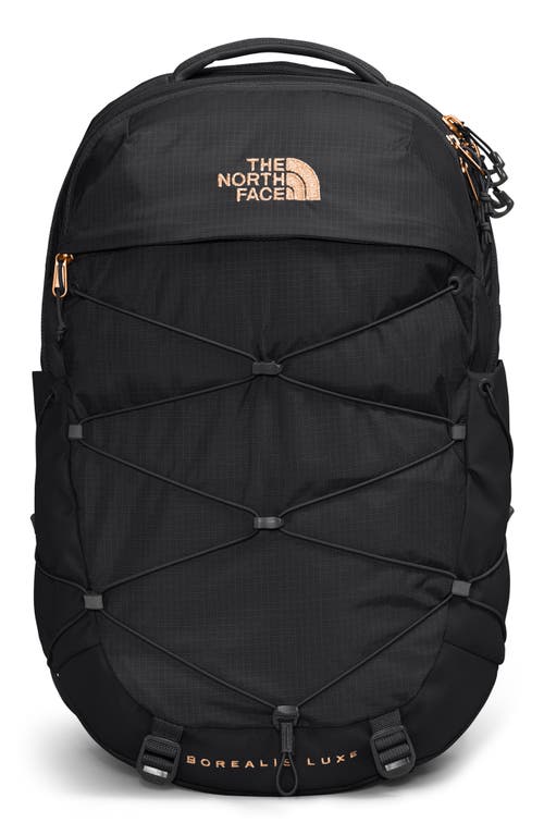 Shop The North Face Borealis Water Repellent Luxe Backpack In Black/burnt Coral Metallic