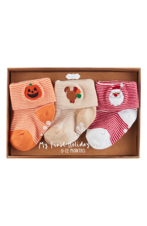 Shop Mud Pie My First Holiday Assorted 3-pack Crew Socks