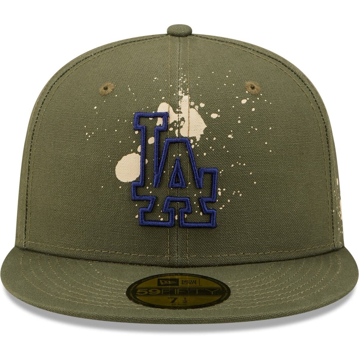 olive dodgers hat