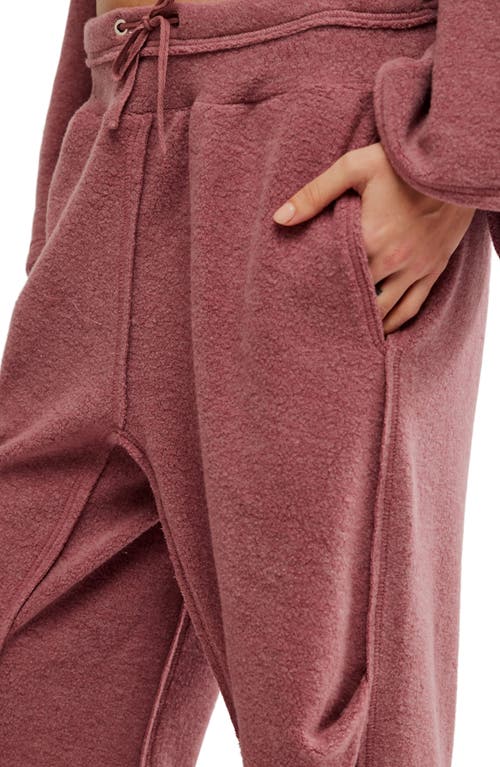 Free People Day Off Fleece Jogger In Wild Ginger In Wild Ginger