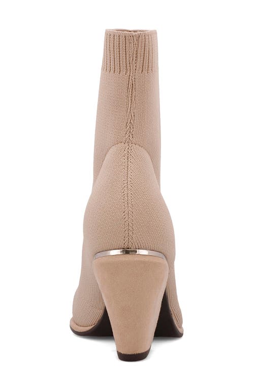 Mia Draxton Pointed Toe Bootie In Oatmeal