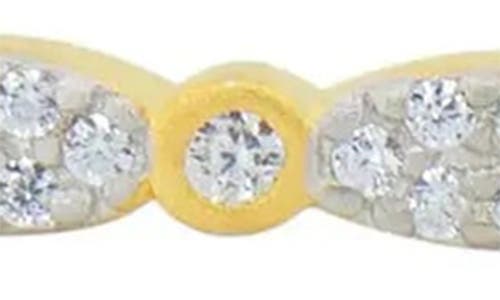 Shop Freida Rothman Marquise Pavé Hinge Bangle In Gold And Silver