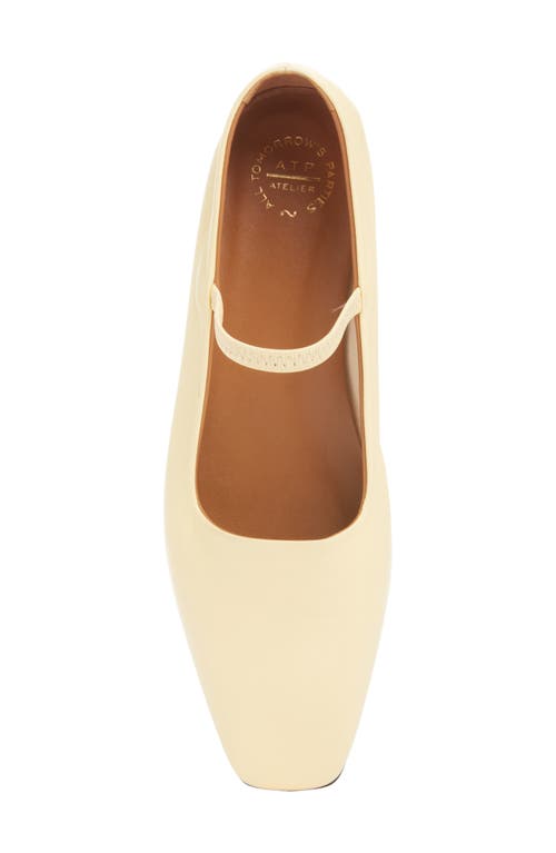 Shop Atp Atelier Petina Mary Jane Flat In Lemonade