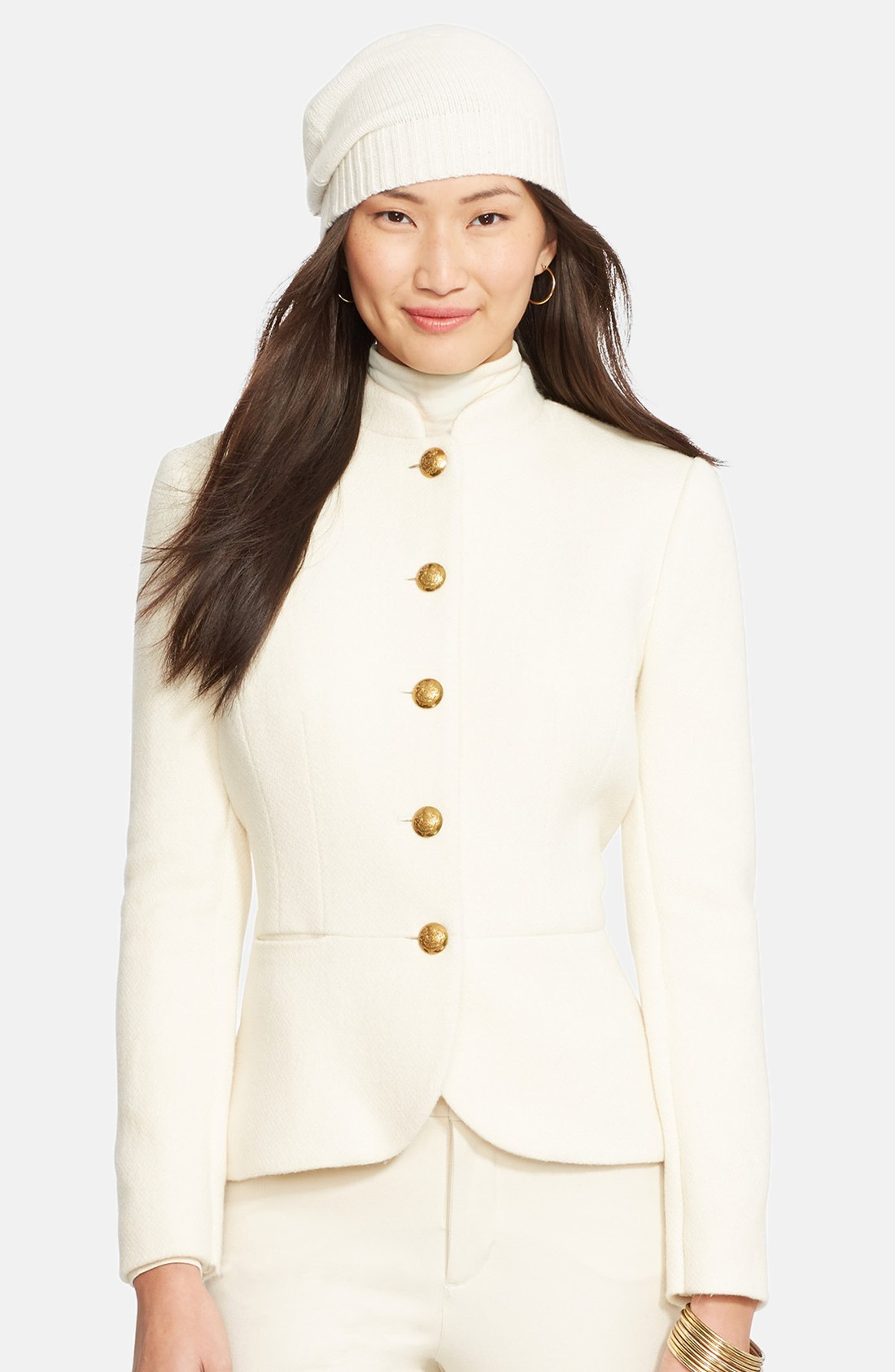 Wool blend military coat lauren ralph lauren Clearance