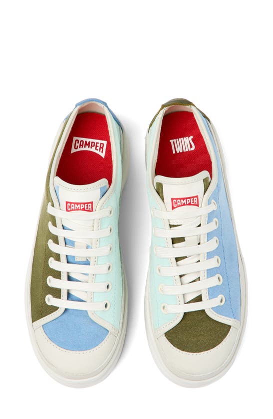 Shop Camper Twins Mismatched Sneakers In Green Multi
