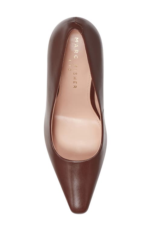 Shop Marc Fisher Ltd Olivy Stiletto Pump In Dark Brown