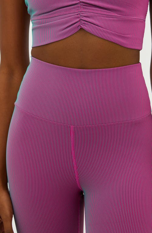 Shop Beach Riot Tayler Rib Two-tone Leggings In Sorbet Two Tone