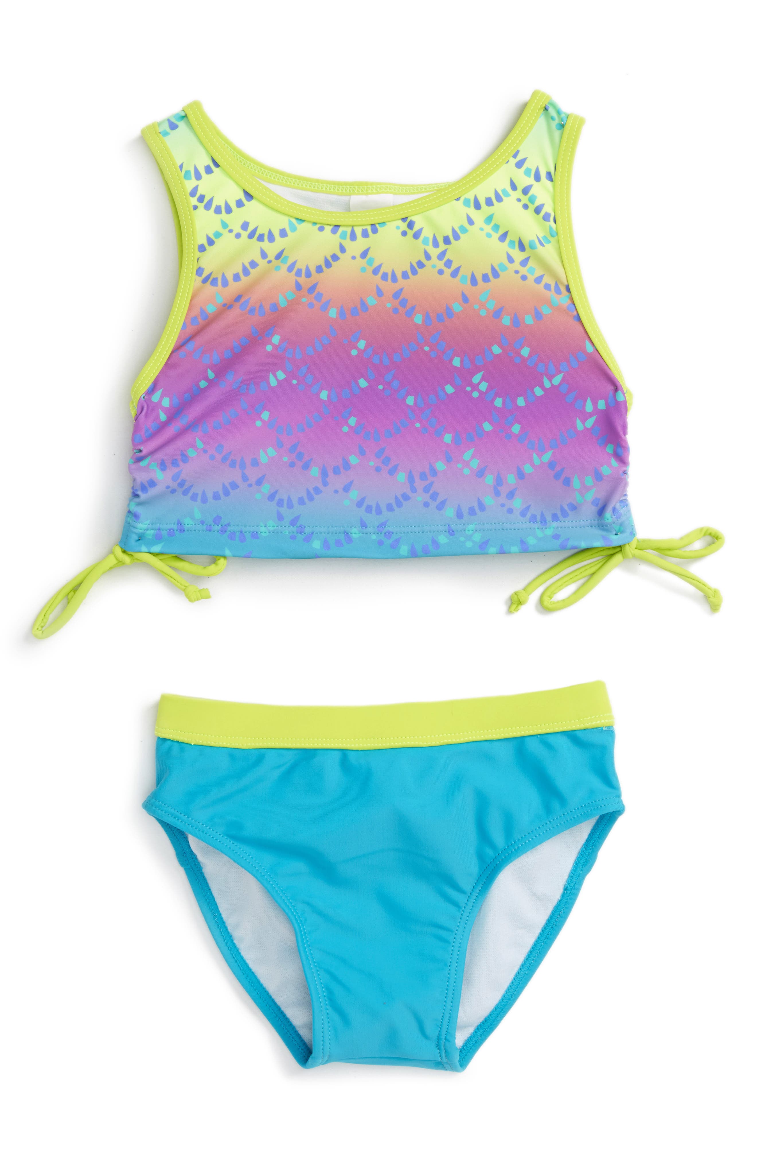 Limeapple Print TwoPiece Swimsuit (Baby Girls) Nordstrom