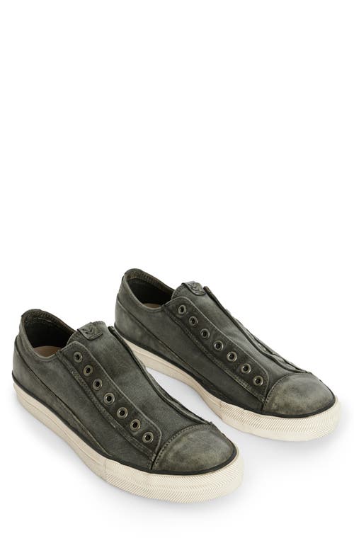 Shop John Varvatos Classic Laceless Low Sneaker In Black