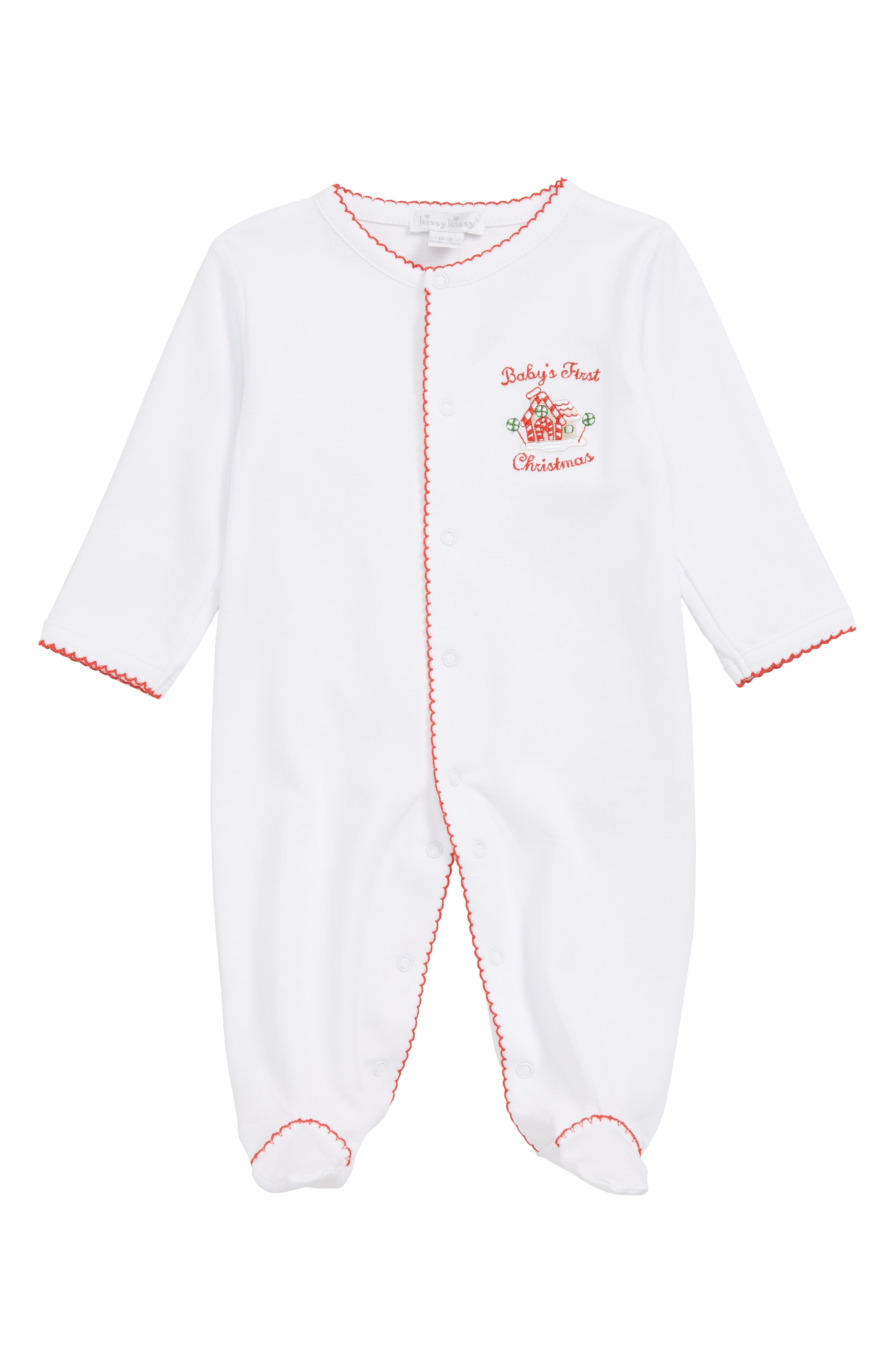 Kissy Kissy Baby's First Christmas Footie (Baby) Nordstrom