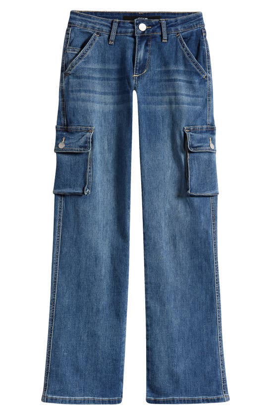 Shop Joe's Kids' Peyton Wide Leg Cargo Jeans In Balboa Wash