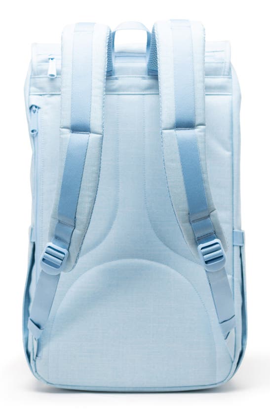 Shop Herschel Supply Co Little America Backpack In Blue Bell Crosshatch