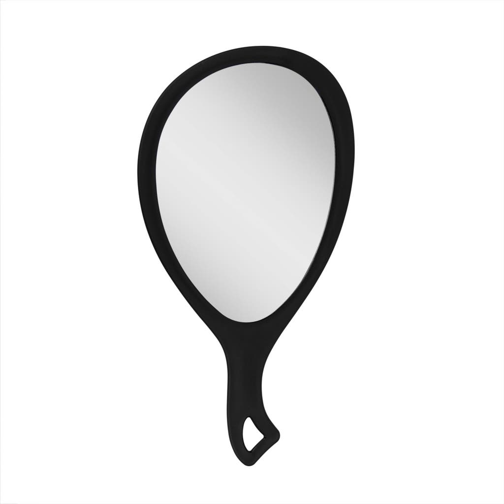 Zadro Teardrop Handheld Mirror With Handle In Black Onyx
