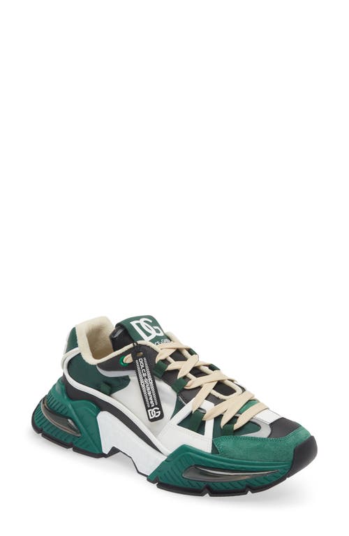 Dolce & Gabbana Dolce&gabbana Airmaster Low Top Sneaker In Verde/nero