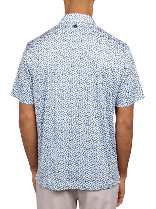 Construct Con.struct Micro Mexi Skulls Print Performance Golf Polo In Multi