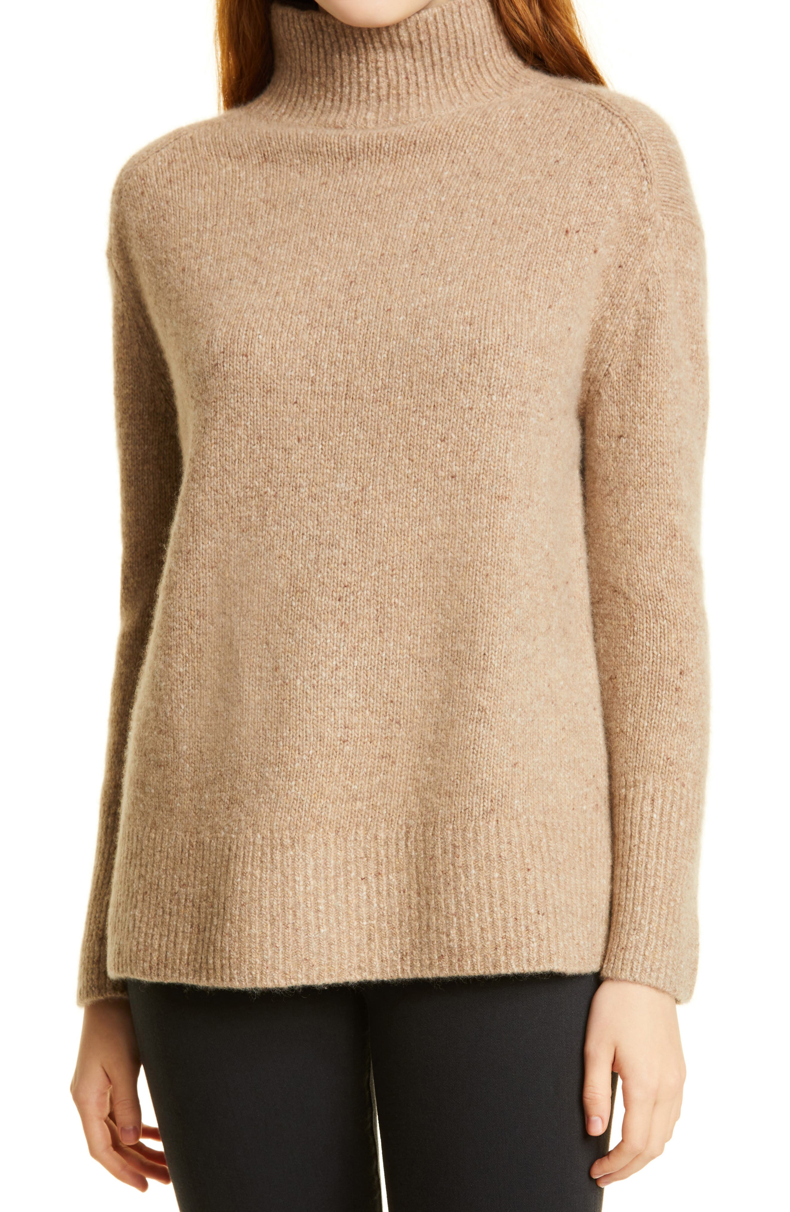 Vince Womens Double Seam Cashmere Sweater