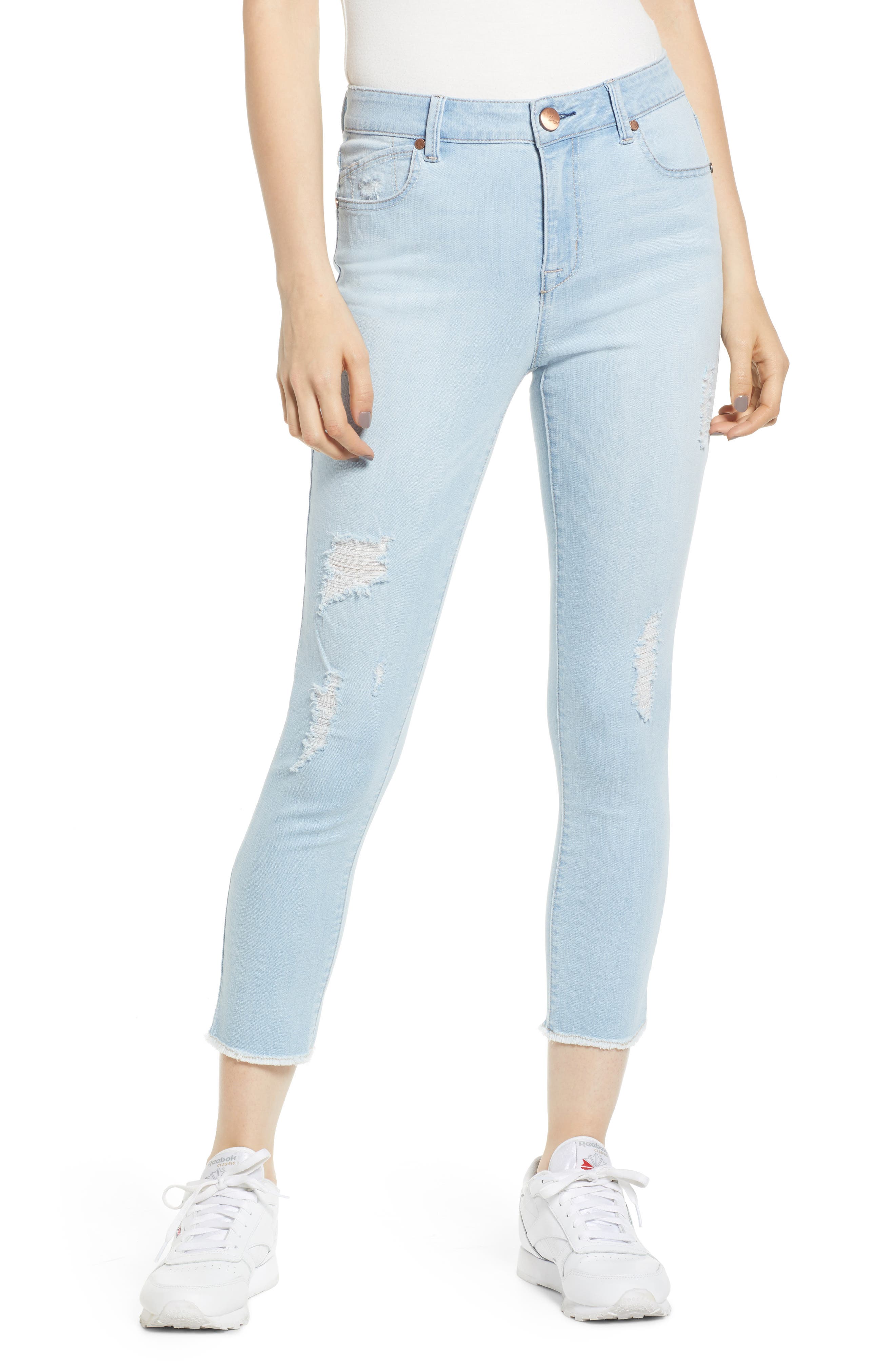 high waisted cropped jeggings