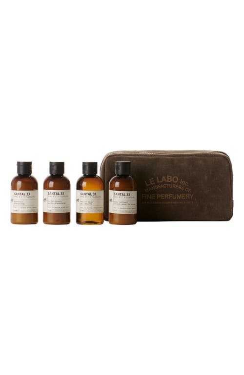 Le Labo Santal 33 Body & Hair Care Travel Set $125 Value In No Color