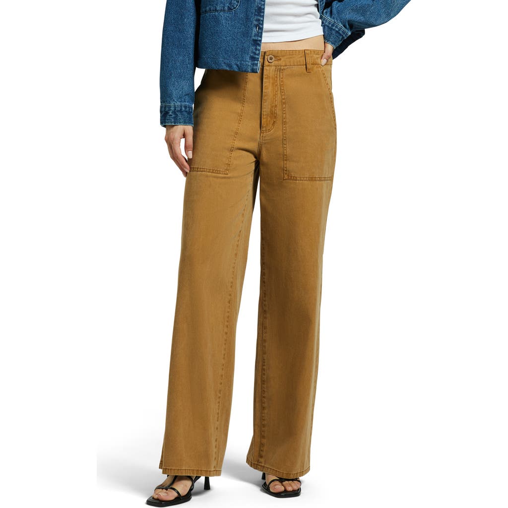 Brixton Cotton Military Pants In Washed Copper