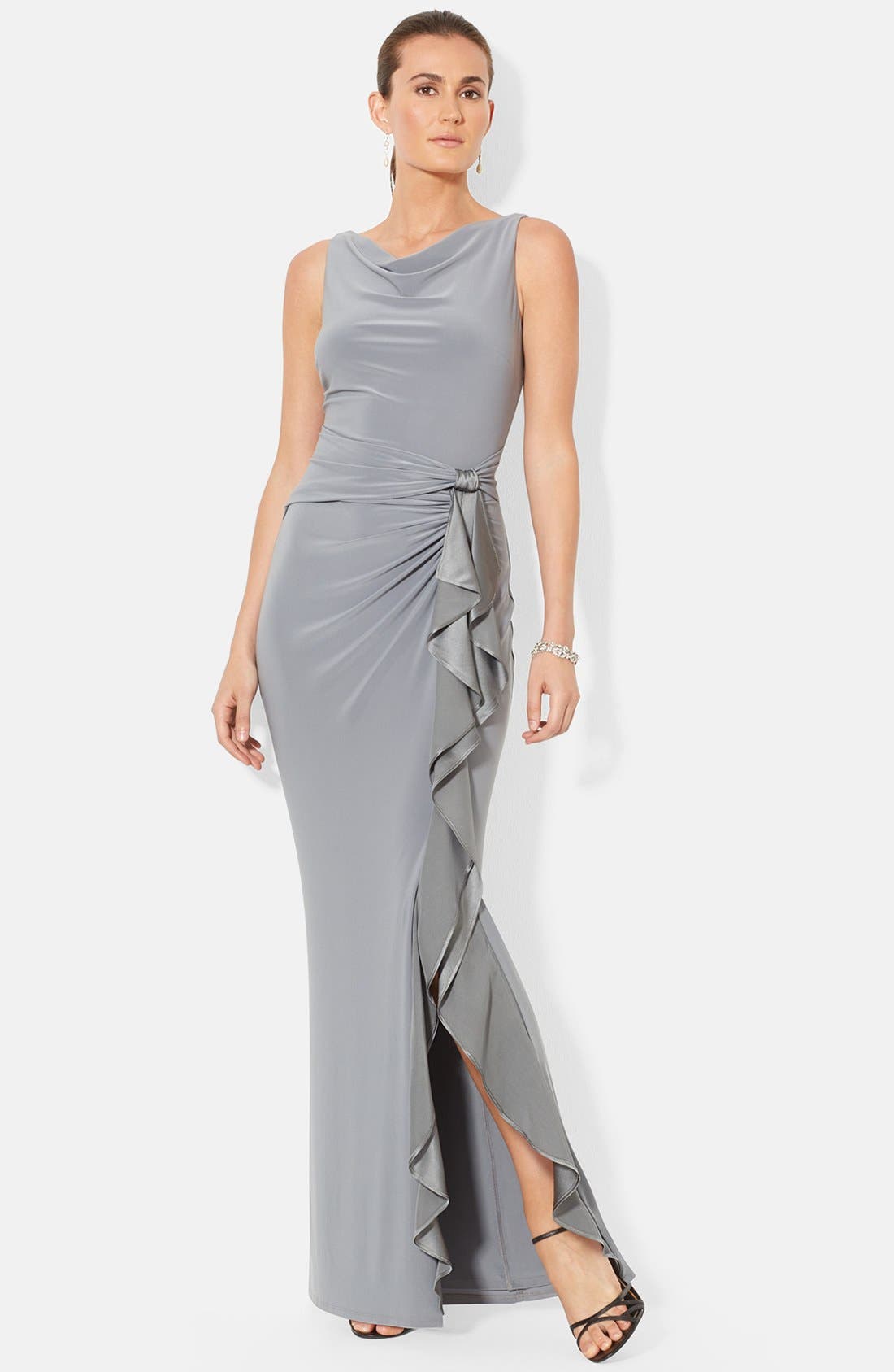 Lauren Ralph Lauren Ruffle Detail Jersey Gown Nordstrom