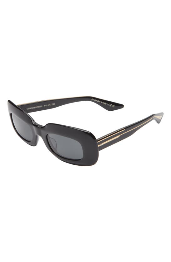 Shop Oliver Peoples 1966c 49mm Square Sunglasses In Black