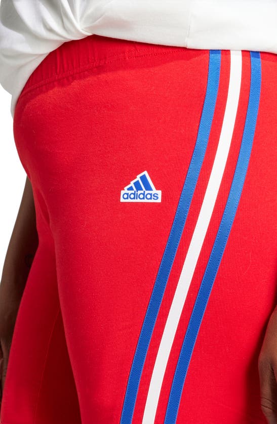 Shop Adidas Originals Future Icons 3-stripes Bike Shorts In Better Scarlet